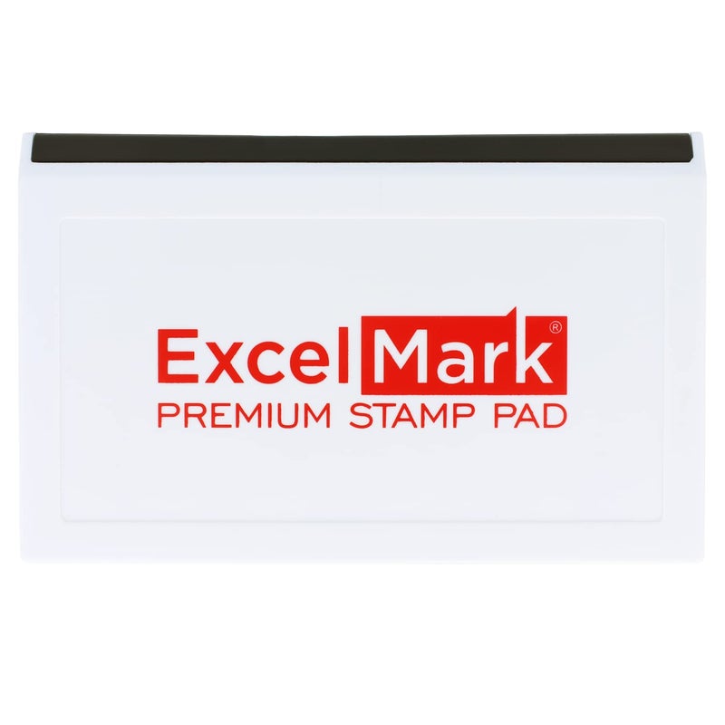 ExcelMark Rubber Stamp Ink Pad Extra Large 3-7/8"" x 7"" (Red) - Image 3